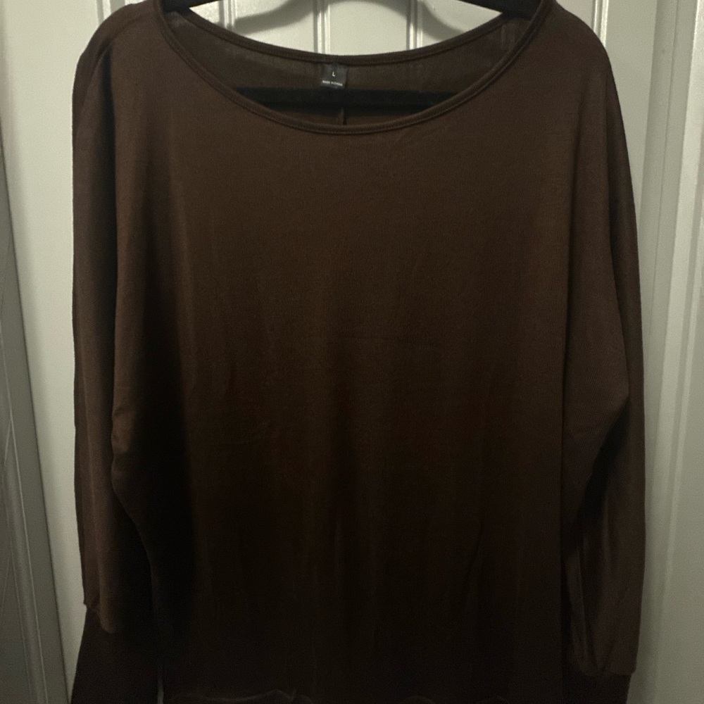 Brown Women's long sleeve Top